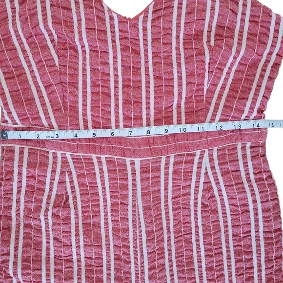 Anthropologie ett:twa Robin wide leg culotte jumpsuit red medium NO BELT - Picture 5 of 13